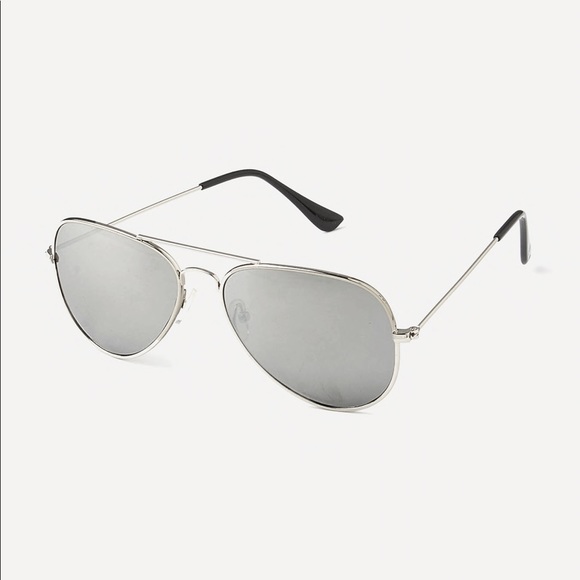 DANNI▪️ silver aviator sunglasses mirrored - Picture 3 of 3